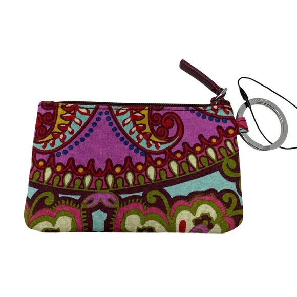 Vera Bradley Lighten Up Zip ID Case Resort Medallion - Picture 3 of 7